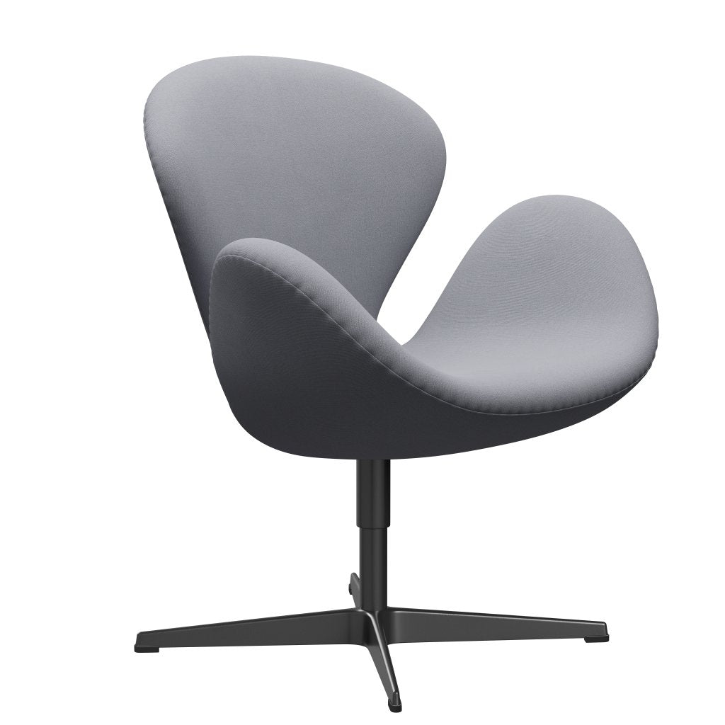 Fritz Hansen Swan Lounge Stuhl, schwarz lackiert/christianshavn hellgraue Ebene