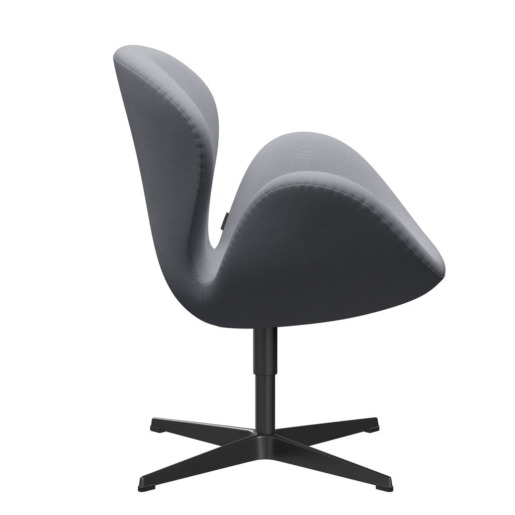 Fritz Hansen Swan Lounge Stuhl, schwarz lackiert/christianshavn hellgraue Ebene