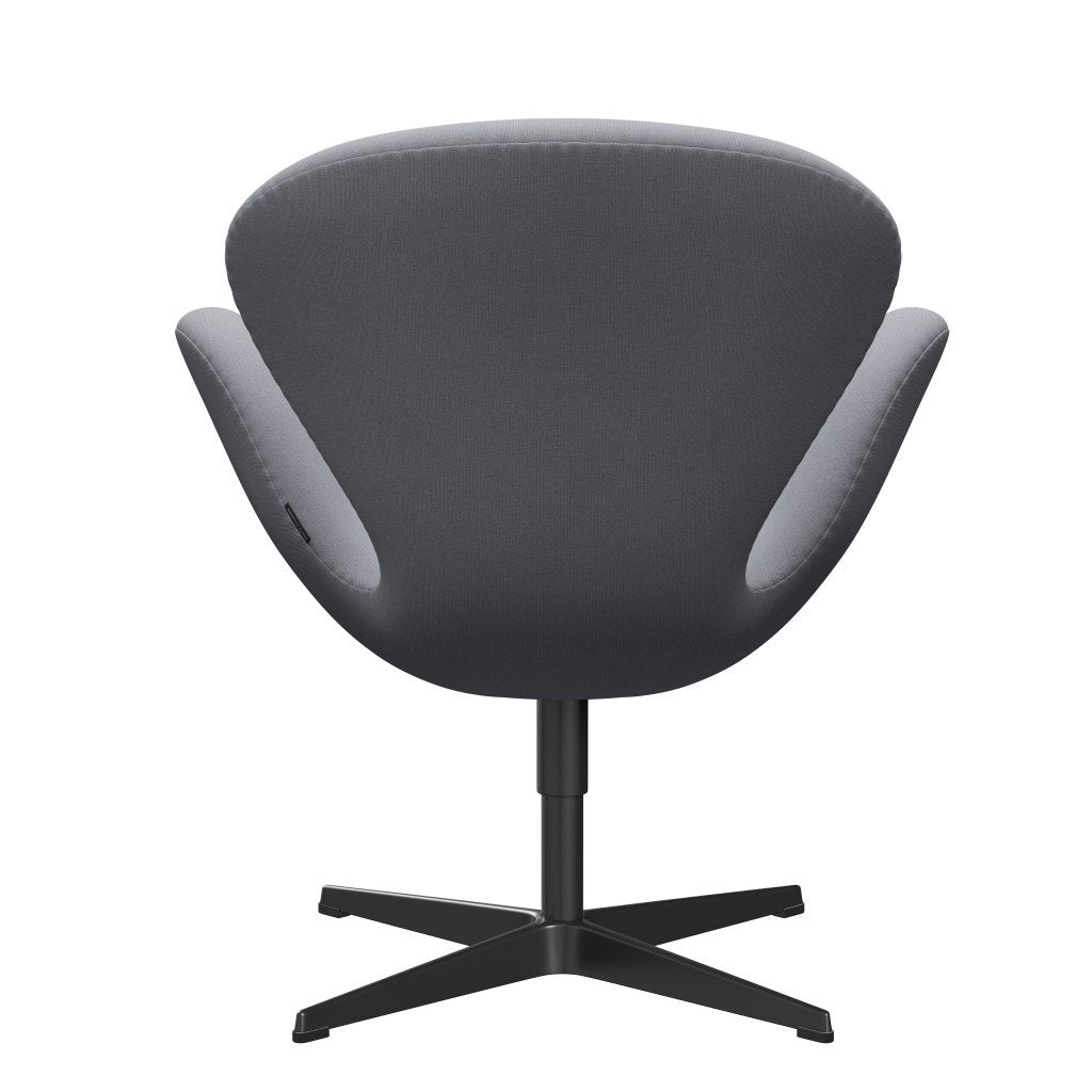 Fritz Hansen Swan Lounge Chair, Black Lacquered/Christianshavn ljusgrå slätt