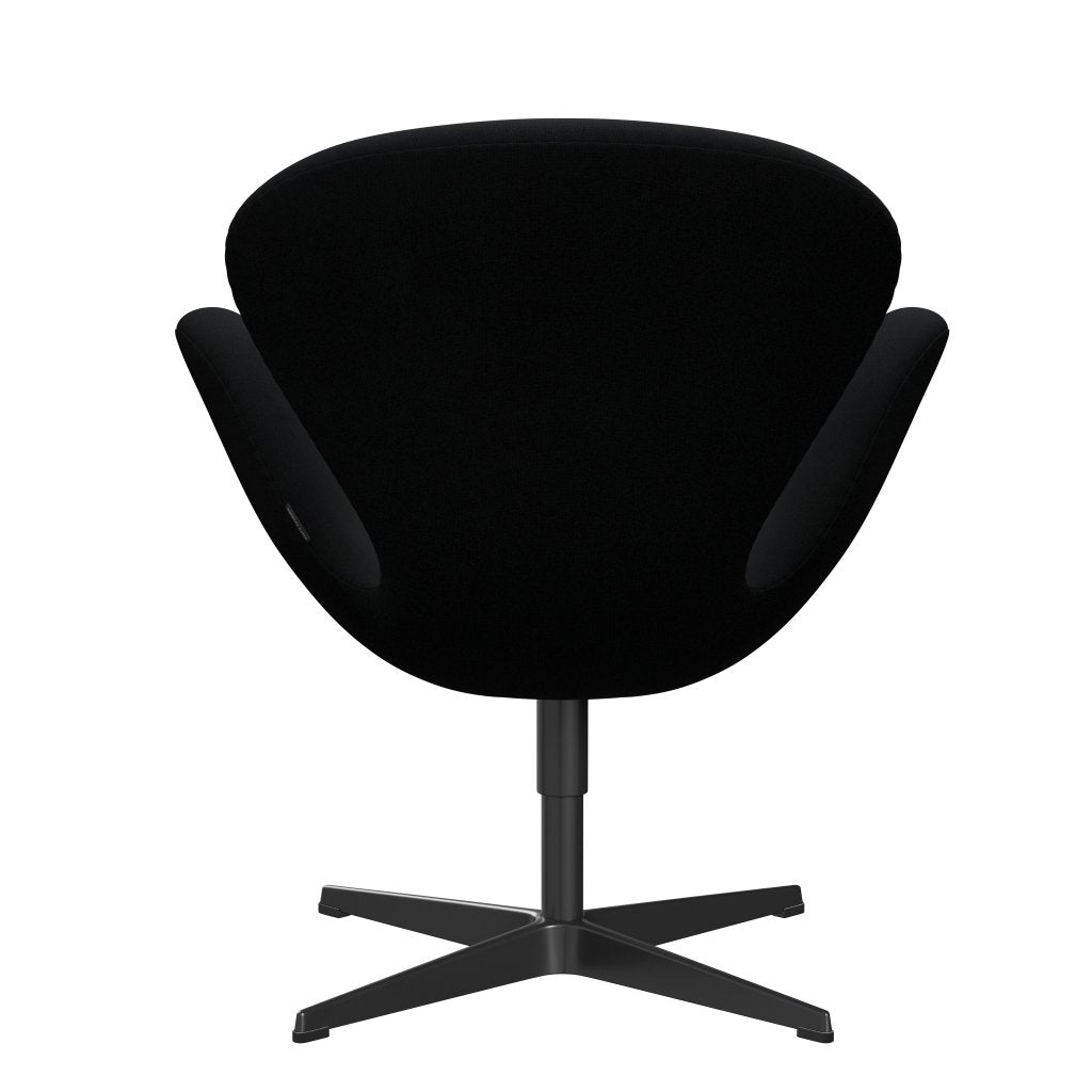 Fritz Hansen Swan Lounge Chair, lacado negro/Christianshavn Black Uni