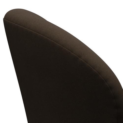 Fritz Hansen Swan休息室椅子，黑色漆/舒适米色/沙子
