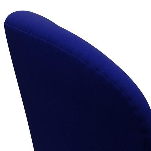 Fritz Hansen Swan Lounge -tuoli, musta lakattu/mukavuus sininen (66008)