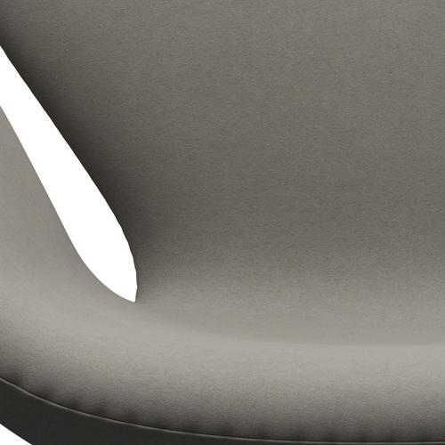 Fritz Hansen Swan休息室椅子，黑色漆/舒适灰色（60003）