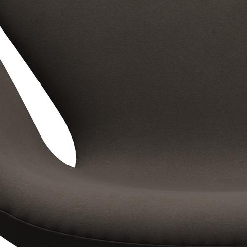 Fritz Hansen Swan Lounge -stoel, zwart gelakt/comfortgrijs (61014)