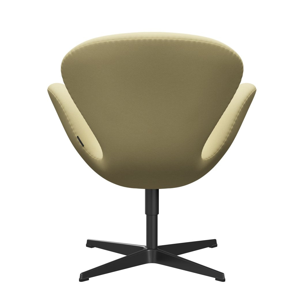 Fritz Hansen Swan Lounge Chair, Black Lacquered/Comfort Gray (68008)