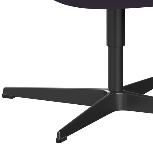 Fritz Hansen Swan Lounge -stoel, zwart gelakt/comfortwit/licht violet