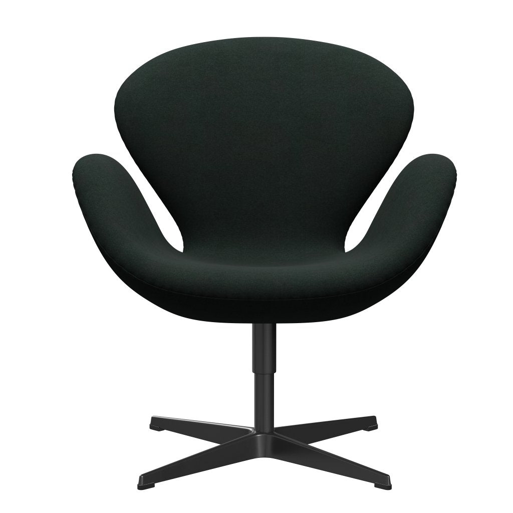 Fritz Hansen Swan Lounge Chair, svart lackerad/divina kol