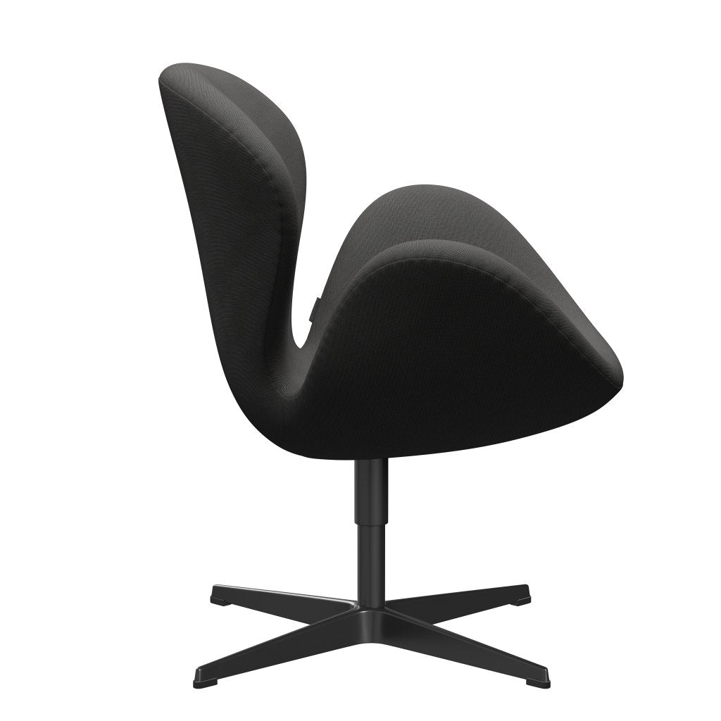Fritz Hansen Swan Lounge Chair, svart lackerad/berömmelse mörkgrå