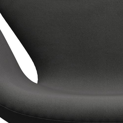 Fritz Hansen Swan Lounge stol, sort lakeret/berømmelse mørkegrå