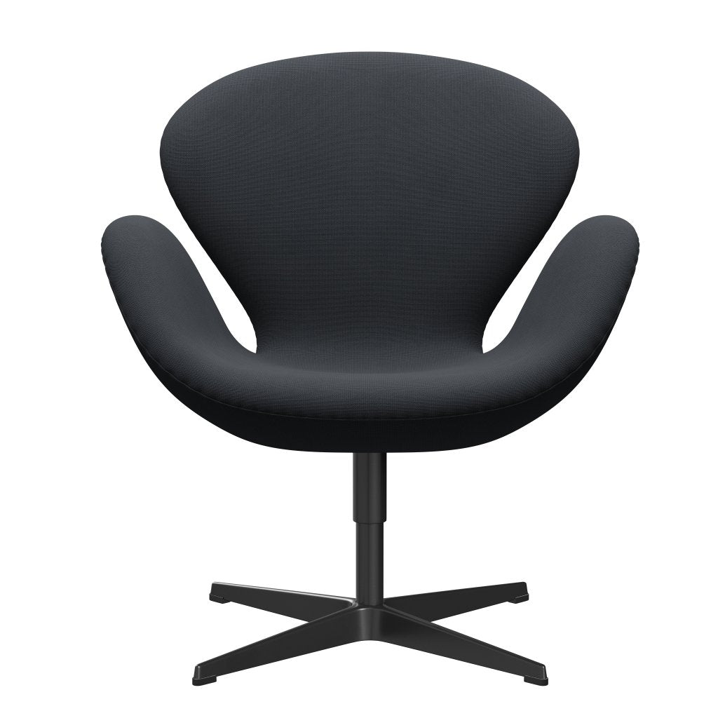 Fritz Hansen Swan Lounge Chair, Black Laquered / Fame Grey (60003)