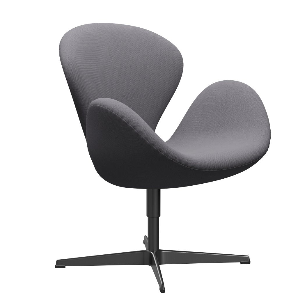 Fritz Hansen Swan Lounge -tuoli, musta lakattu/maine harmaa (60078)