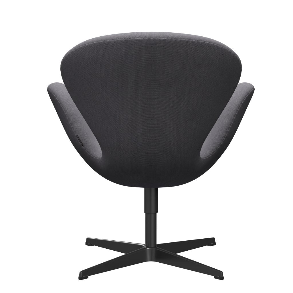 Fritz Hansen Swan Lounge -tuoli, musta lakattu/maine harmaa (60078)