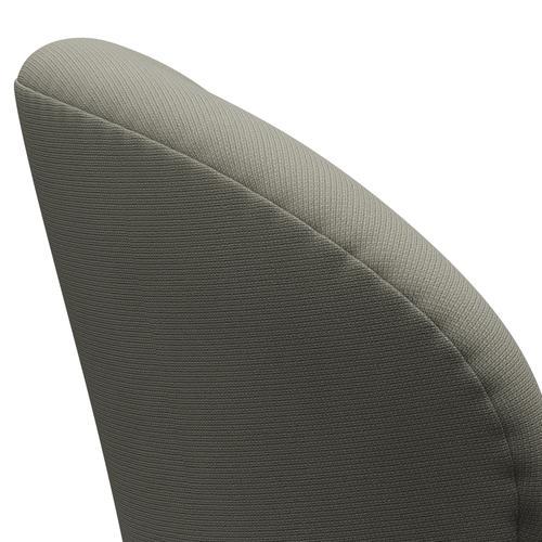Fritz Hansen Swan Lounge Chair, Black Lacked/Fame Grey (61136)