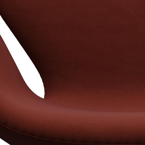 Fritz Hansen Swan Lounge -stoel, zwart gelakt/roem lichtbruin (63076)