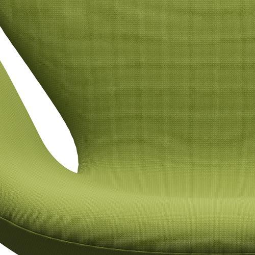 Fritz Hansen Joutsen lounge -tuoli, musta lakattu/maine kevyt ruoho vihreä