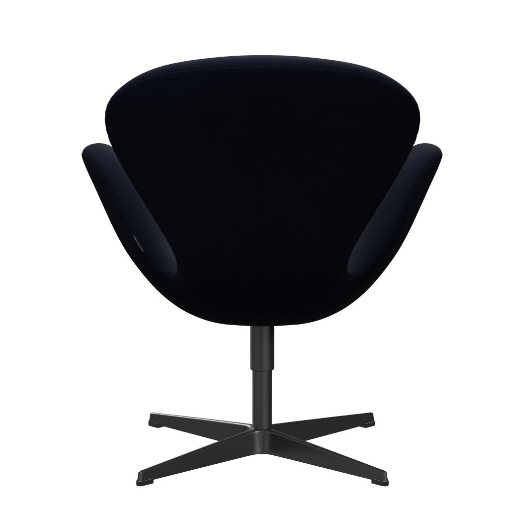 弗里茨·汉森·斯旺（Fritz Hansen Swan）休息室椅子，黑色漆/名望海军（66061）