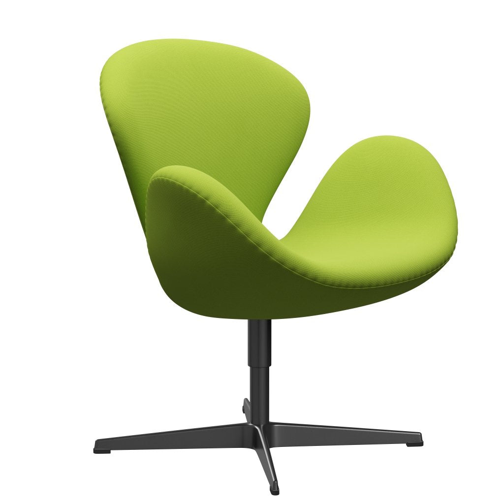 Fritz Hansen Swan Lounge Chair, svart lackerad/berömmelse neongrön