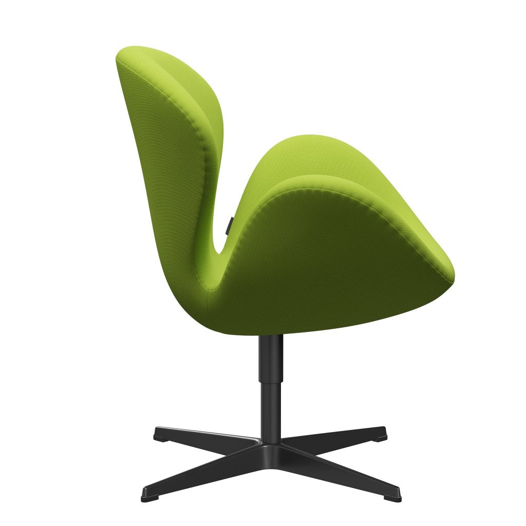 弗里茨·汉森·斯旺（Fritz Hansen Swan）休息椅，黑色漆/名望霓虹灯绿色