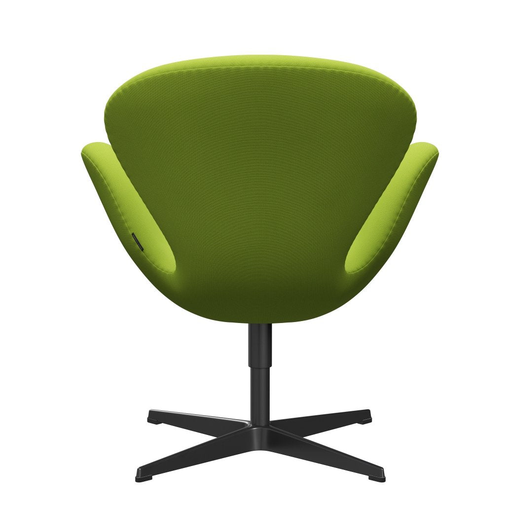 Fritz Hansen Swan Lounge Chair, Black Lacked/Fame Neon Green