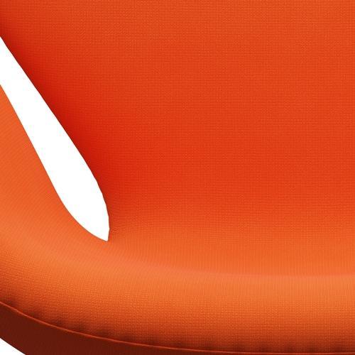 Fritz Hansen Swan Lounge -tuoli, musta lakattu/kuuluisuus oranssi (63016)
