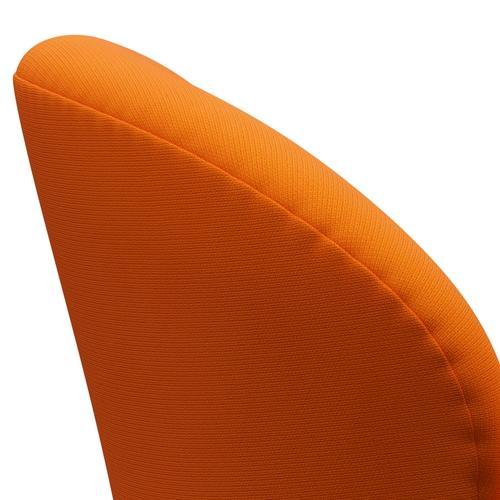 Fritz Hansen Swan Lounge -tuoli, musta lakattu/kuuluisuus oranssi (63077)