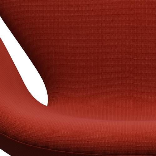 弗里茨·汉森·斯旺（Fritz Hansen Swan）休息椅，黑色漆/名望橙红色