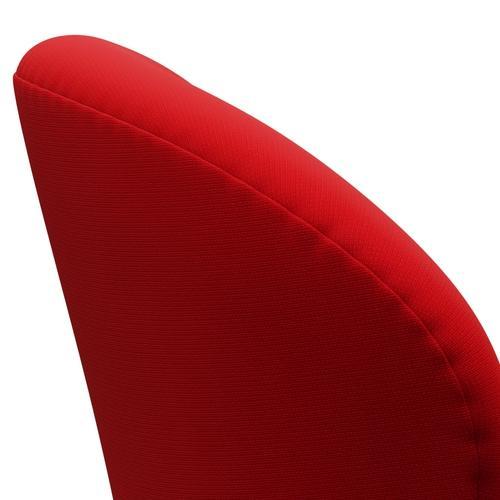 Fritz Hansen Swan Lounge Chair, Black Laquered / Fame Red (64119)