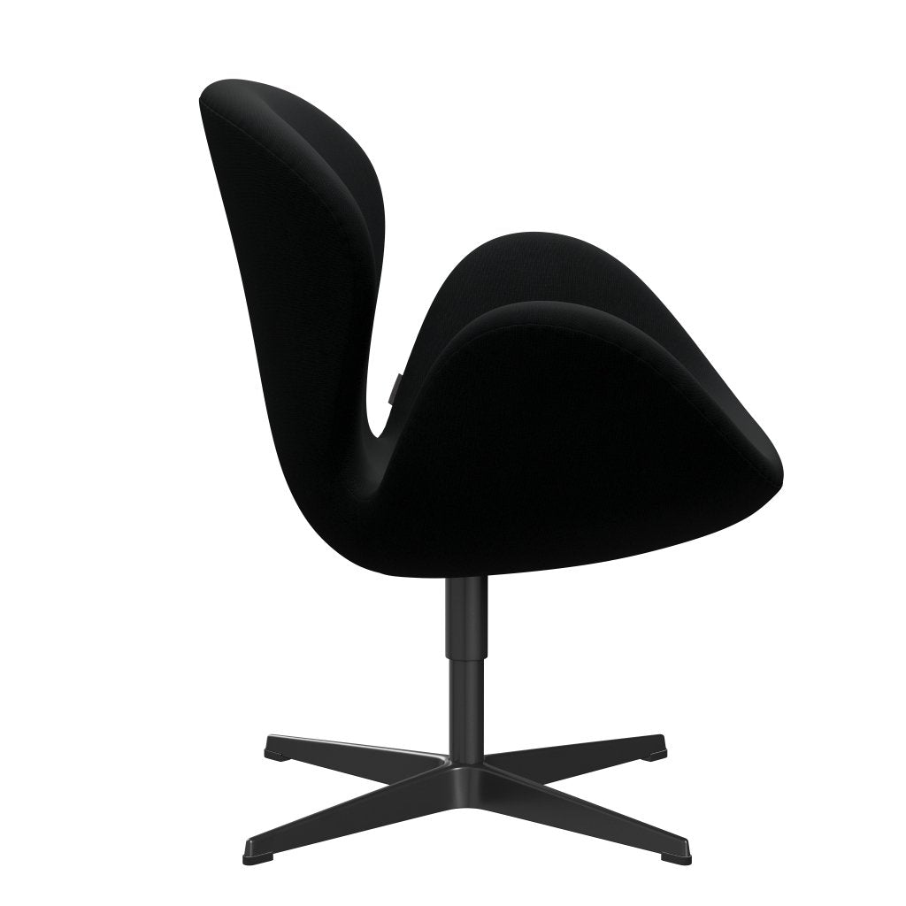 Fritz Hansen Swan Lounge -stol, svart lackerad/berömmelse svart