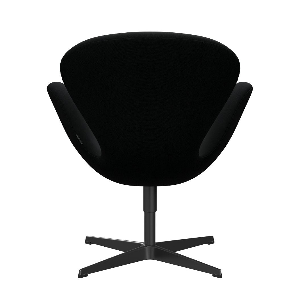 Fritz Hansen Swan Lounge -stoel, zwart gelakt/roem zwart