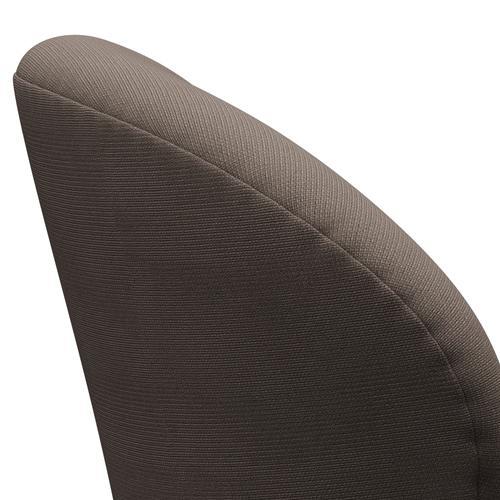 Fritz Hansen Swan Lounge -stoel, zwart gelakt/roem zilver donker