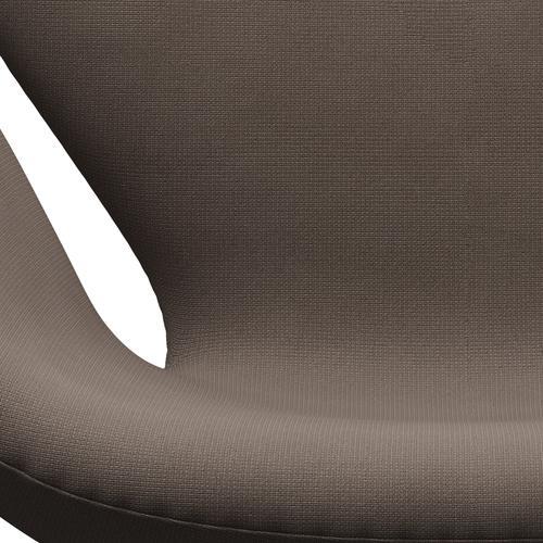 弗里茨·汉森·天鹅休息椅，黑色漆/名望银色的黑暗