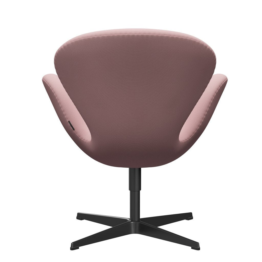 Fritz Hansen Swan休息室椅子，黑色漆/名望暖紫色
