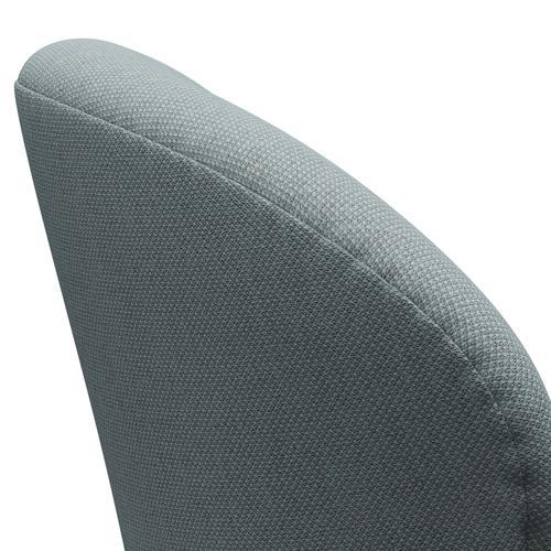 Fritz Hansen Swan Lounge stoel, zwart gelakt/fiord groen/blauw/steen