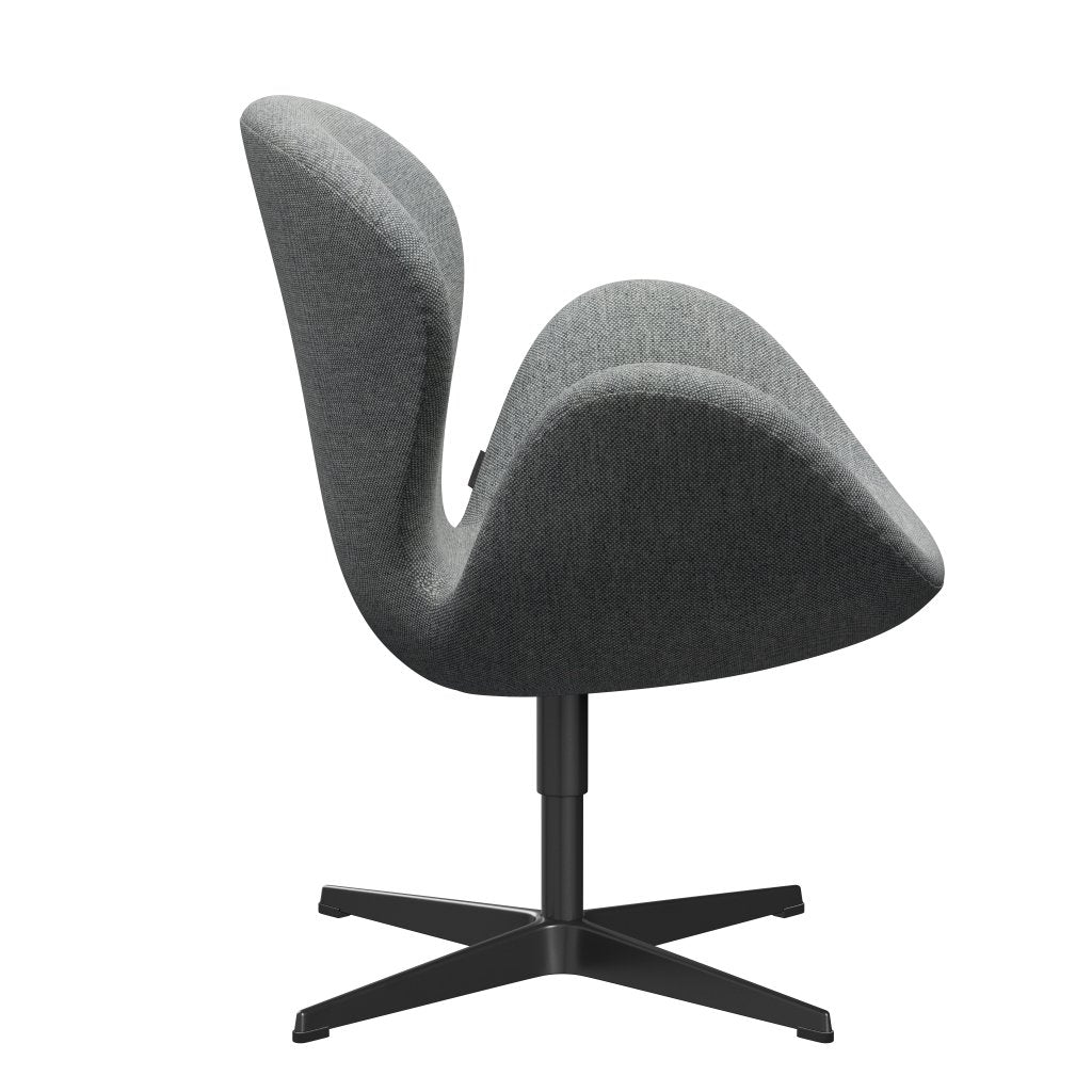 Fritz Hansen Swan Lounge Stuhl, schwarz lackiert/hallingdal weiß grau