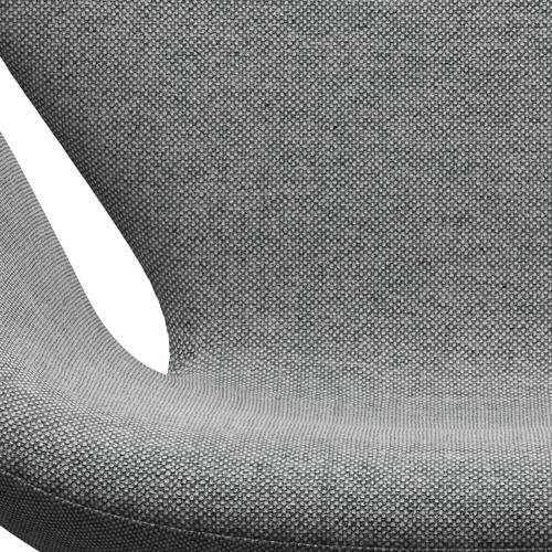 Fritz Hansen Swan Lounge Stuhl, schwarz lackiert/hallingdal weiß grau