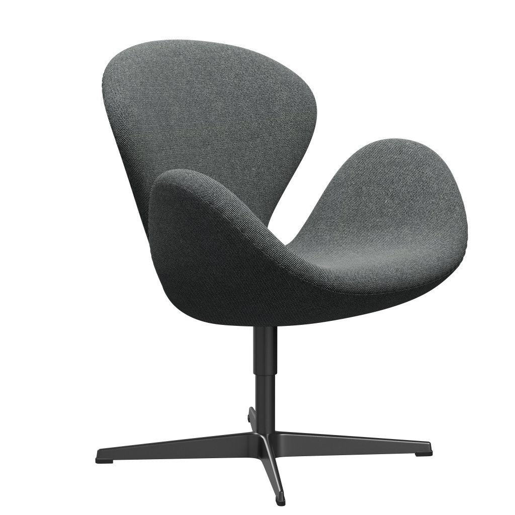 Fritz Hansen Joutsen lounge -tuoli, musta lakattu/hallingdal valkoinen musta