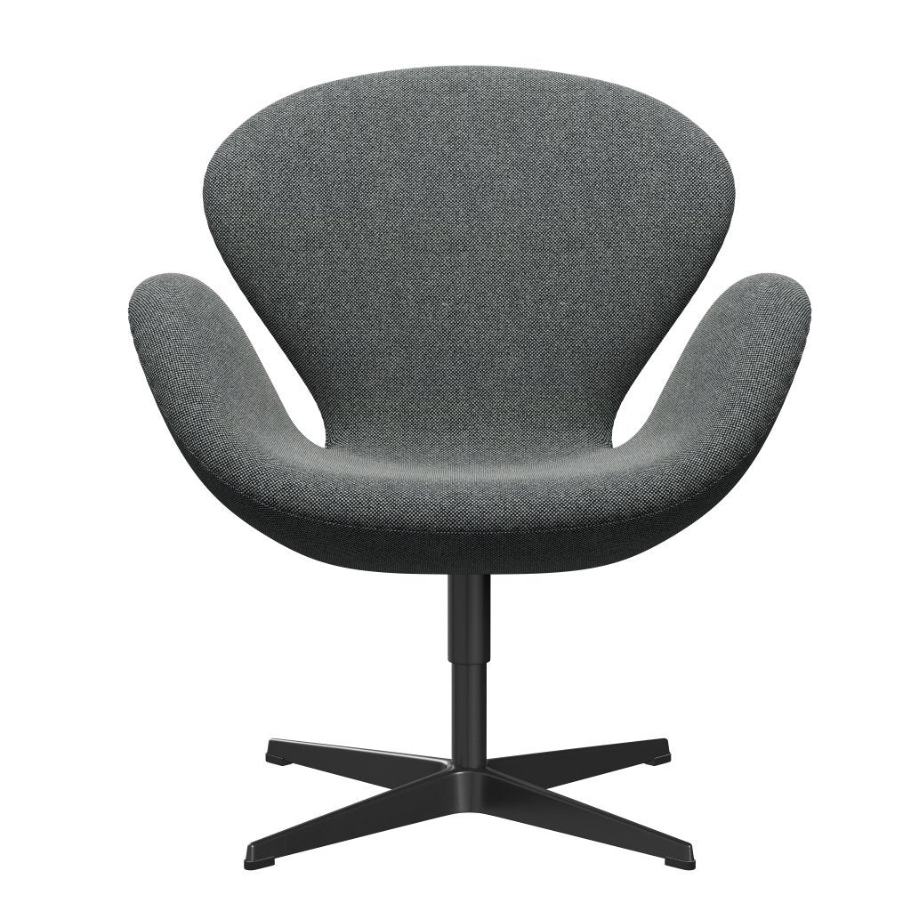 Fritz Hansen Joutsen lounge -tuoli, musta lakattu/hallingdal valkoinen musta