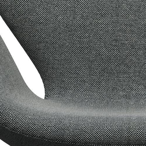 Fritz Hansen Swan Lounge Stuhl, schwarz lackiert/hallingdal weiß/braun