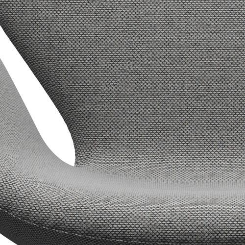Fritz Hansen Swan Lounge Silla, lacado negro/Re lana White/Natural
