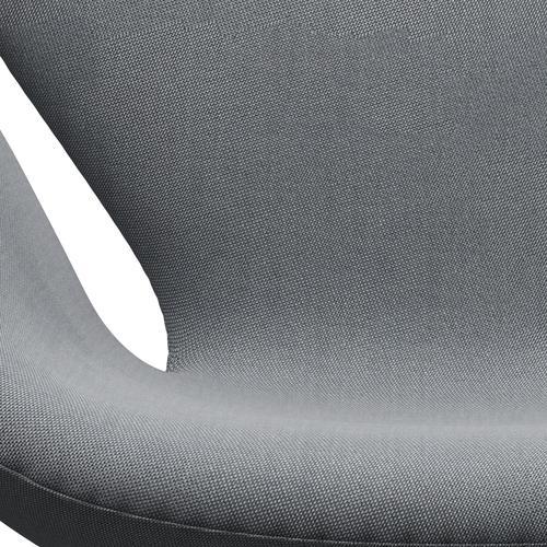 Sedia fritz Hansen Swan Lounge, laccatura nera/cerchi grigio/bianco