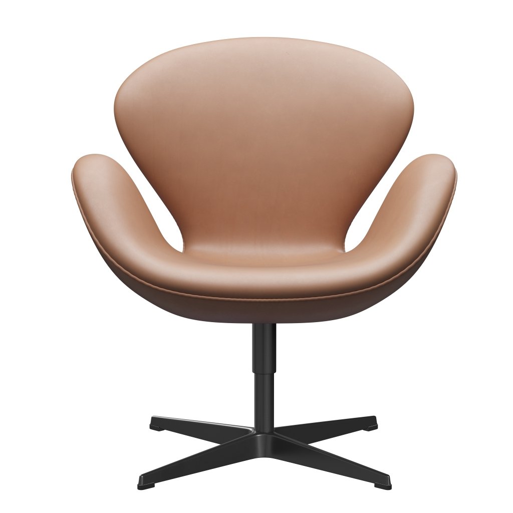 Fritz Hansen Swan Lounge Chair, svart lakkert/rustikk rustikk