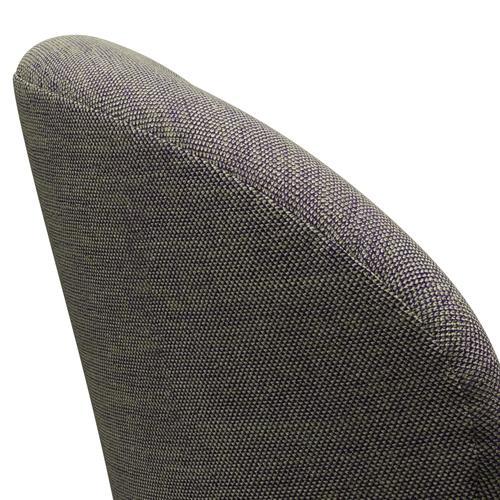 Fritz Hansen Chaise salon de cygne, noir laqué / sunniva vert clair / violet