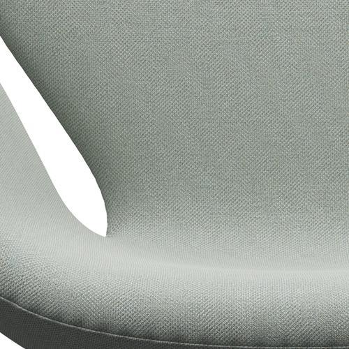 Fritz Hansen Swan Lounge -tuoli, musta lakattu/sunniva minttuvihreä