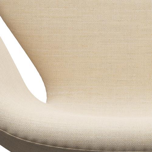 Fritz Hansen Swan Lounge Stuhl, schwarzer lackierter/sunniva sand