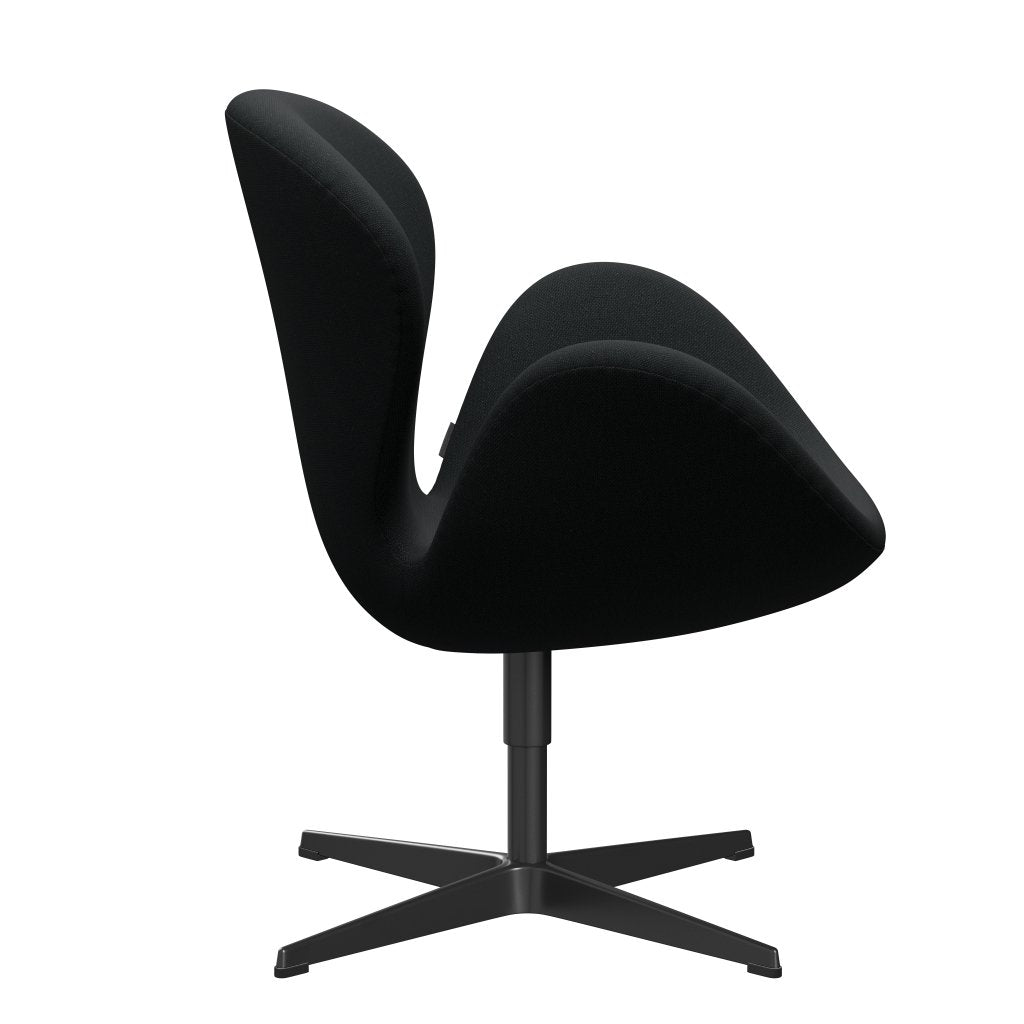 弗里茨·汉森·斯旺（Fritz Hansen Swan）休息室椅子，黑色漆/逊尼加黑色（193）