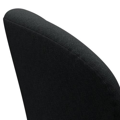 Fritz Hansen Swan Lounge -stol, svart lackerad/sunniva svart/mörkgrå