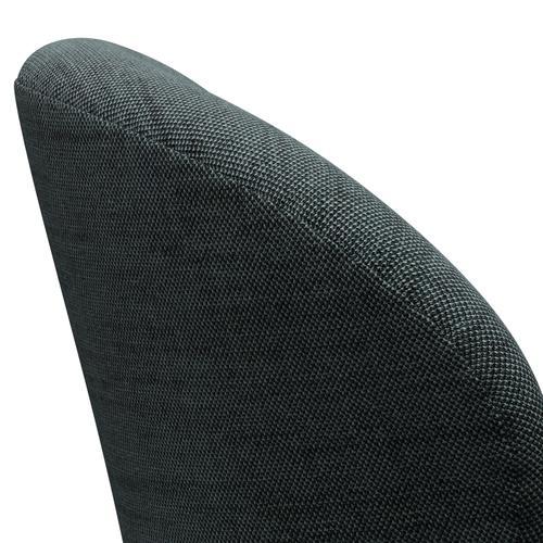 Fritz Hansen Swan Lounge -stol, svart lackerad/sunniva svart/ljusblå