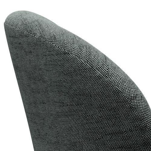 Fritz Hansen Swan Lounge -stol, svart lackerad/sunniva svart/vit