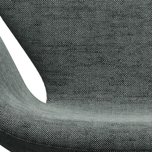 Fritz Hansen Chaise salon de cygne, noir laqué / sunniva noir / blanc