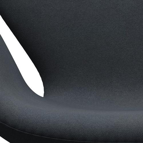 Fritz Hansen Swan Lounge -stol, svart lakkert/tonus mørk grå